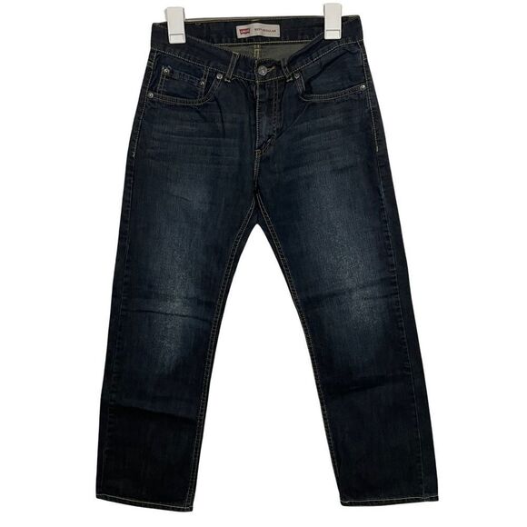 Levi’s 505 Dark Was Regular Straight Leg Jeans - Picture 1 of 4